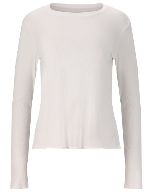 Athlecia White Langarmshirt Mandes aus weichem und atmungsaktivem Material