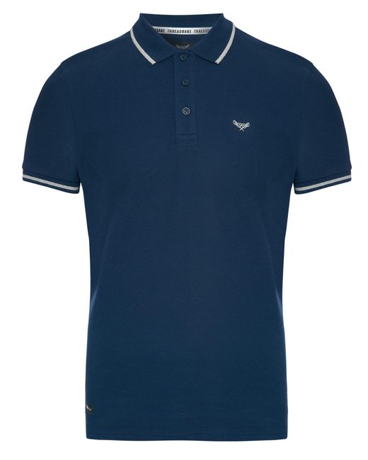 Threadbare Poloshirt (1-tlg) im klassischen Design in Blue für Herren