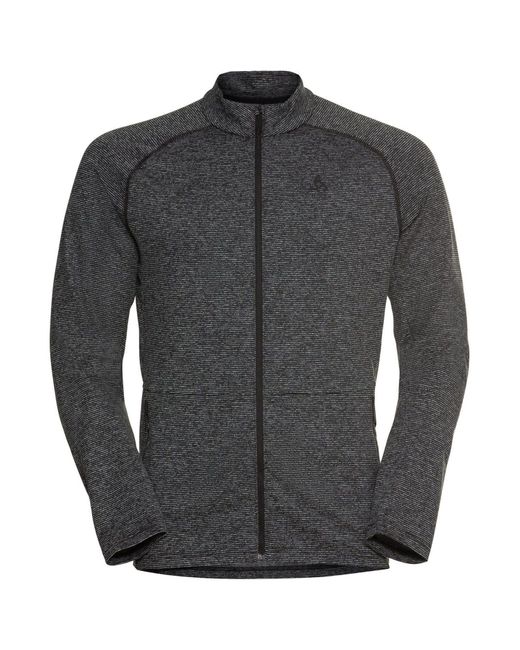 Odlo Fleecejacke Midlayer Full Zip SESVENNA 542432 in Gray für Herren
