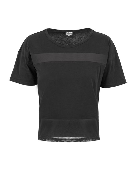 Ladies Classics Urban Schwarz DE Mesh in T-Shirt (1-tlg) Tech Lyst Tee |