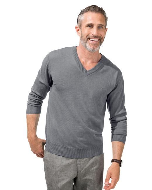 Marco Donati V-Ausschnitt-Pullover V-Pullover in Grau für Herren | Lyst DE