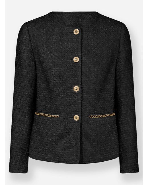 WITT Black Blusenblazer Bouclé-Blazer