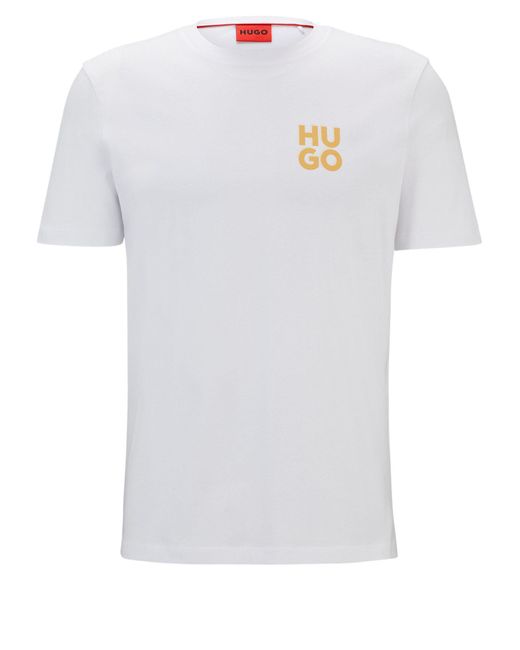 HUGO T-Shirt Dimoniti (1-tlg) in White für Herren