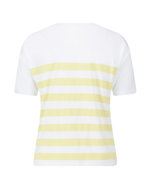 Betty Barclay White T-Shirt mit Aufdruck (1-tlg) Pailletten