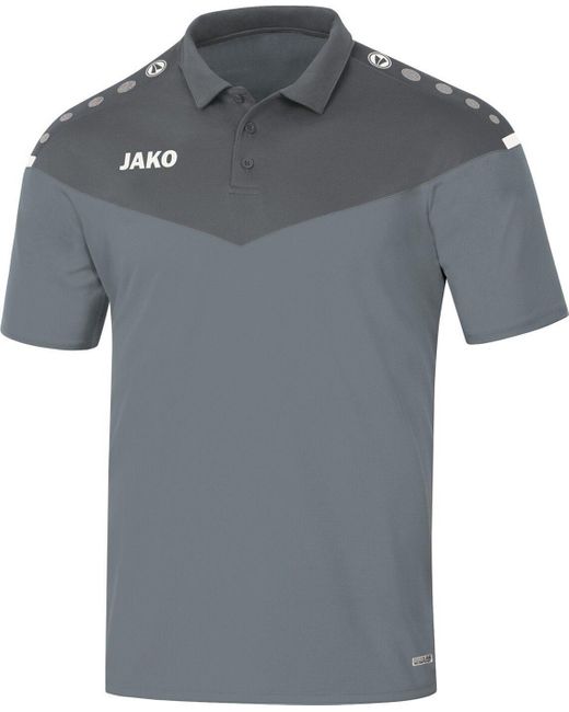 JAKÒ Poloshirt Champ 2.0 steingrau/weiß in Gray für Herren