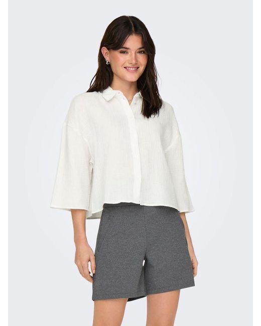 Only & Sons White Hemdbluse