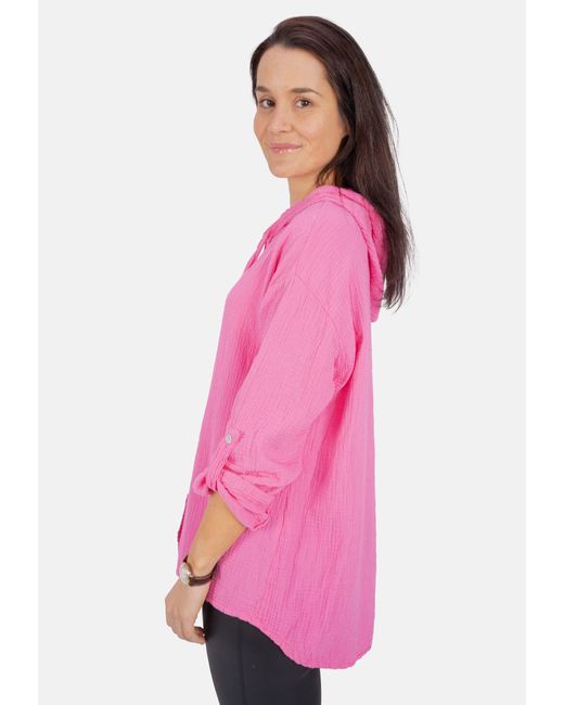 Seasons of April Pink Hemdbluse Musselin Camila 100% Baumwolle Musselinbluse