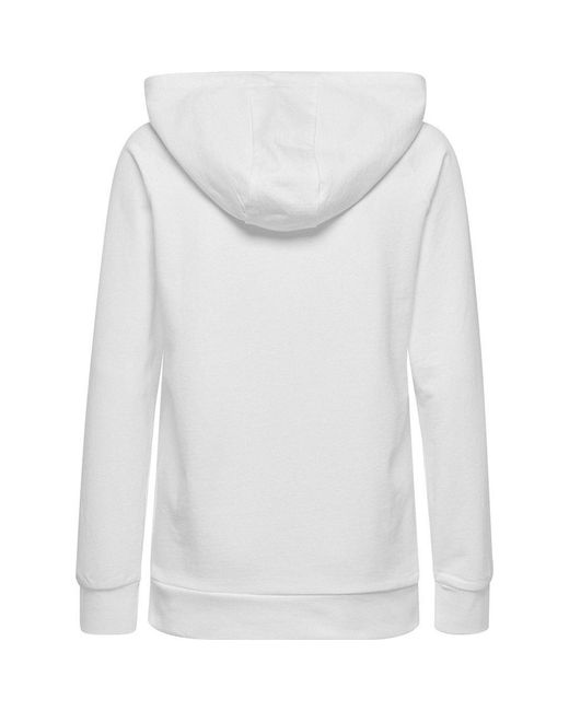 Hummel White Sweatshirt Go Cotton Logo Hoodie Woman