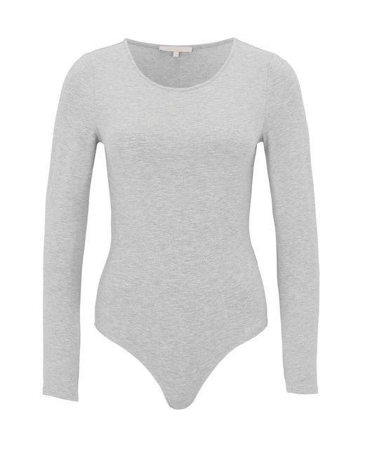 Les Lunes White Langarmbody ALENA Warm Longsleeve Thermo Bodysuit Thermoeffekt