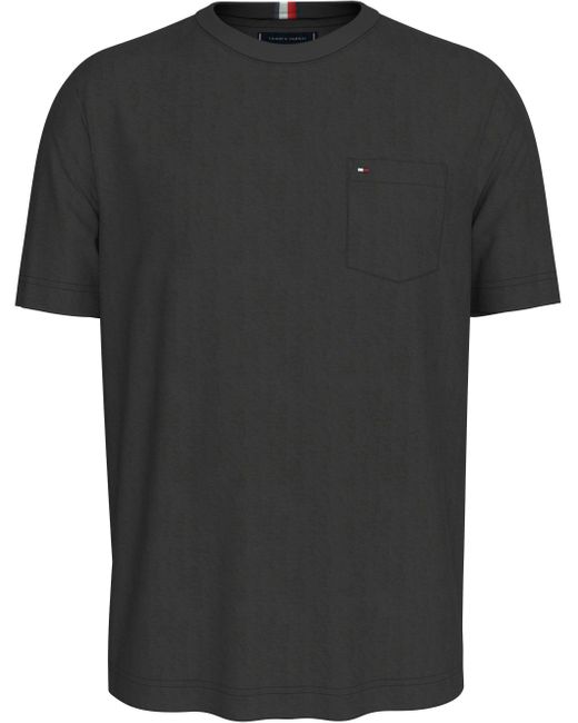 Tommy Hilfiger T-Shirt BT-POCKET TEE-B Große Größen mit Brusttasche in Black für Herren