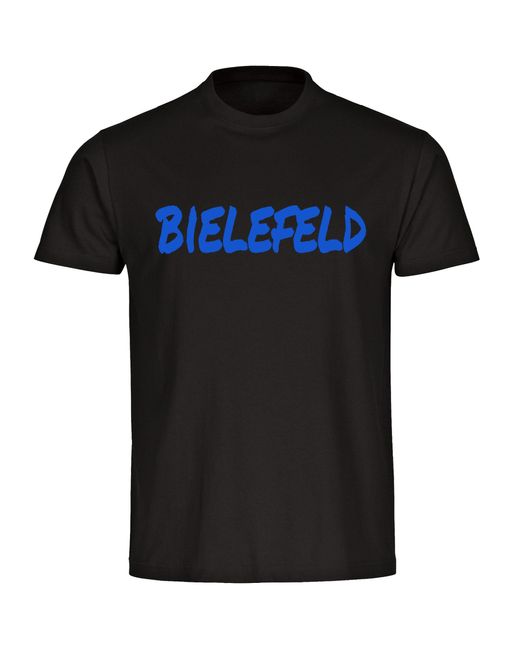 multifanshop T-Shirt Bielefeld in Black für Herren