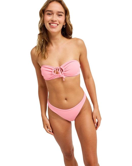 Roxy Red Badehose Solid Essentials Tanga