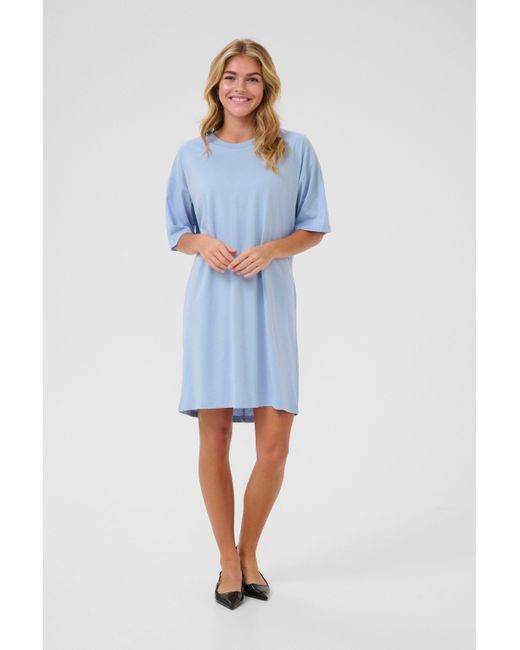 Kaffe Blue Strickkleid Kleid KAmaibritt