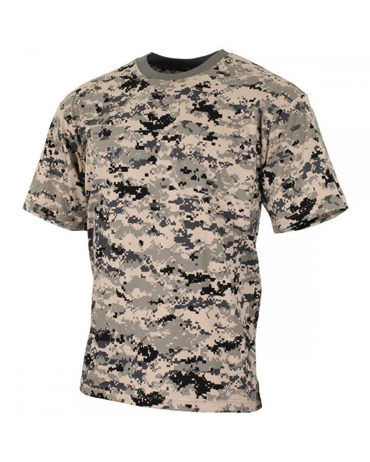 MFH US T-Shirt Army Style, halbarm. in Gray für Herren