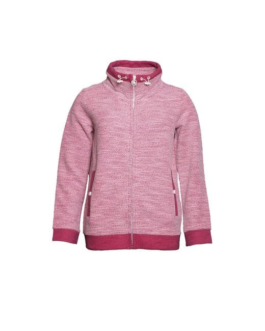 SER Pink Neu eingetroffen! Boucle Sweatjacke, Stehkragen W4250309