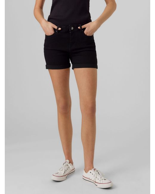 Vero Moda Black Jeansshorts Denim Hotpants