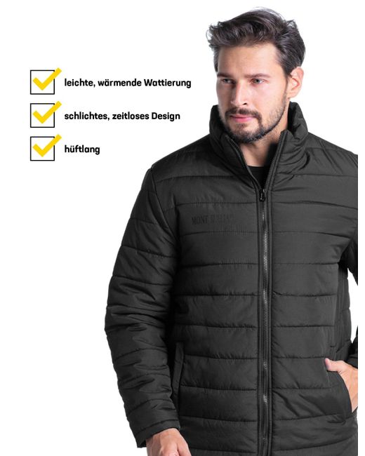 MONT EMILIAN "Tignes" Winterjacke Gestepptes Design mit wärmender Wattierung in Green für Herren