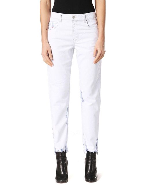 DIESEL White Neekhol 003W7 Jeans Hose Regular Straight