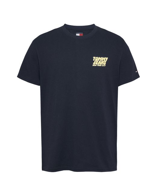 Tommy Hilfiger Kurzarmshirt TJM REG BUBBLE BACK SS TEE EXT Mit Rundhalsausschnitt in Blue für Herren