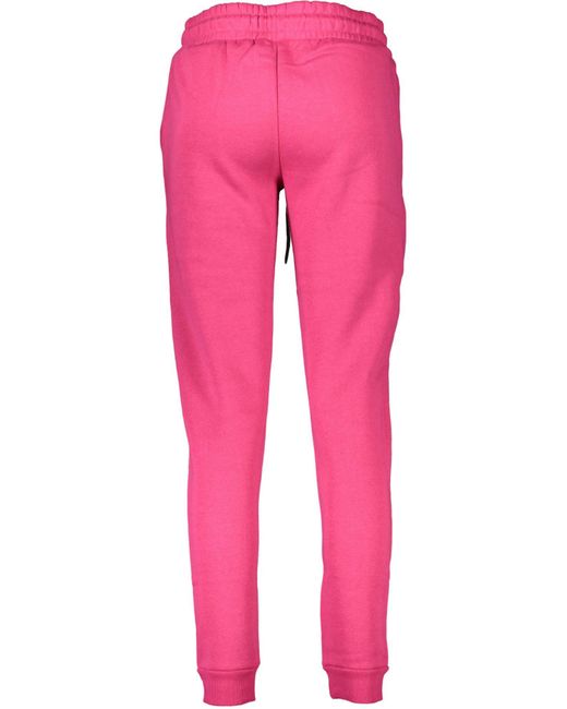 Norway 1963 Pink 5-Pocket-Hose -Sporthose Rosa: Gefüttert, Elastisch, Mit Taschen & Kordelzug