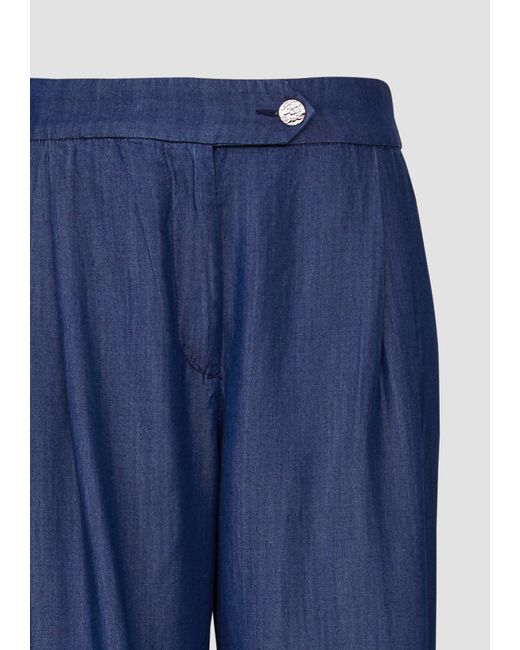 S.oliver Blue Stoffhose Relaxed-Fit-Hose in Denim-Optik mit Extra Wide Leg
