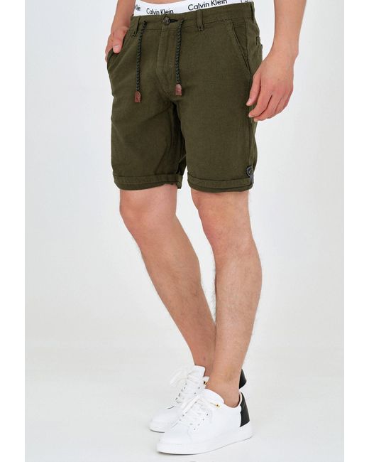 INDICODE Chinoshorts Beauvals in Green für Herren