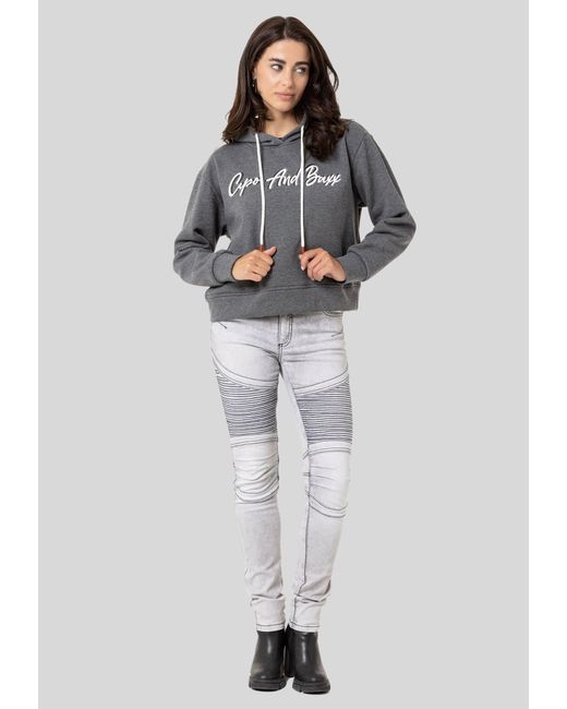 Cipo & Baxx Gray SWEATSHIRT ein sportlich-lässiges Kleidungsstück