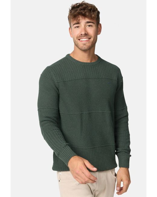INDICODE Strickpullover INJustice in Green für Herren
