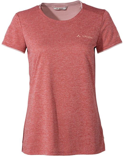 Vaude Pink Kurzarmshirt Wo Essential T-Shirt BRICK