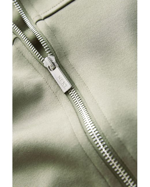 Next Green Blouson Jacke mit durchgehendem Reißverschluss (1-St)