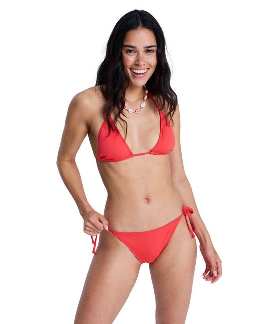 Roxy Red Bikini-Hose Solid Essentials TS Classic