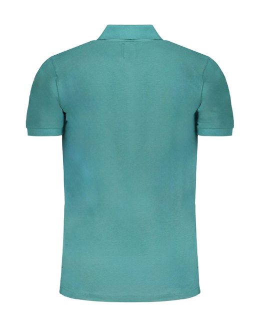 Gianmarco Venturi Elegantes Kurzarm-Poloshirt in Grün mit in Green für Herren