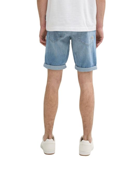 Tom Tailor Jeansshorts TTJOSH REGULAR SHORTS mit Stretch in Blue für Herren