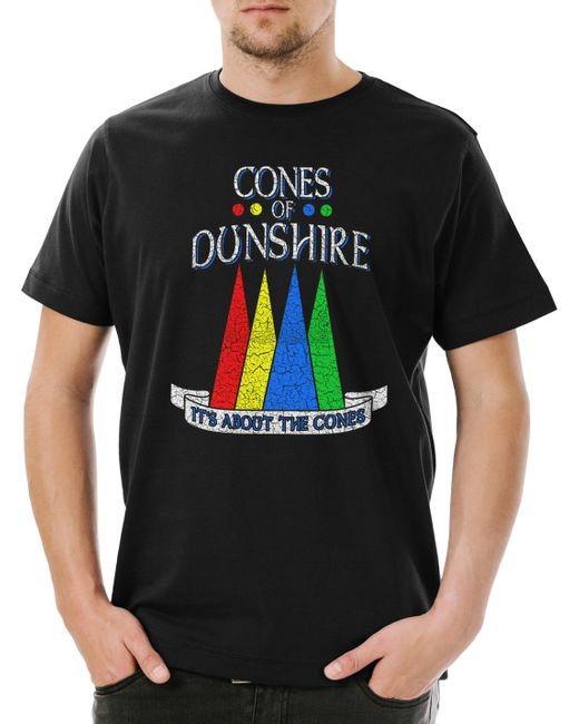 Urban Backwoods Print- Cones Of Dunshire T-Shirt Parks And Fun Rec Greg Michael in Black für Herren
