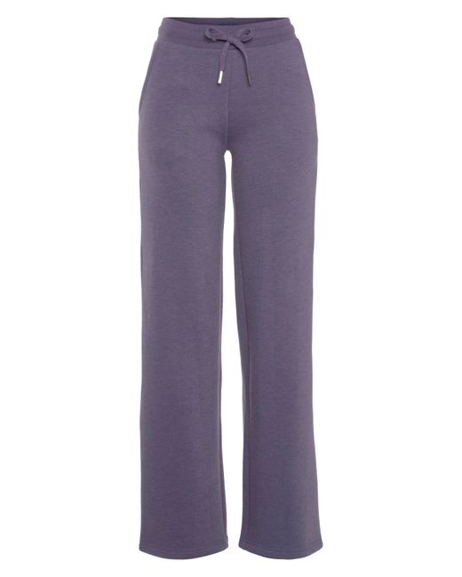 vivance active Purple Relaxhose -Loungehose mit weitem Bein und aus ultraweicher Sweatqualität