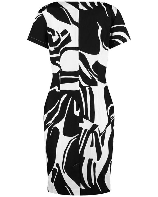Gerry Weber Black A-Linien-Kleid Gemustertes Etuikleid mit Stretchkomfort