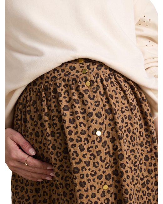 Envie de Fraise Brown Maxirock Langer Umstandsrock