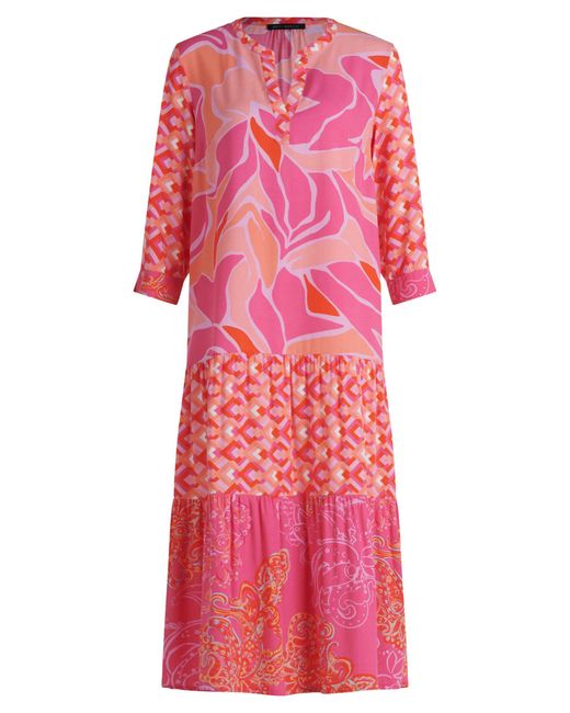 Betty Barclay Pink Blusenkleid Kleid Lang 3/4 Arm