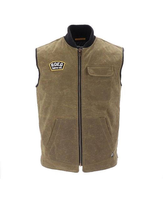 Roeg Sweatweste Brad Vest in Green für Herren