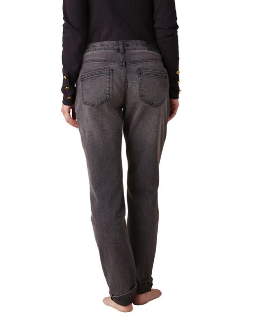 Envie de Fraise Black 7/8-Caprijeans Slim-Fit-Umstandsjeans, Seamless-Bund Bundeweite verstellbar