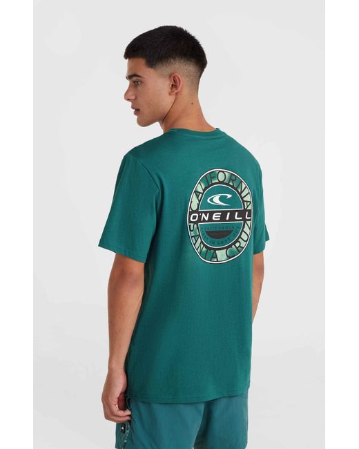 O'neill Sportswear ' - JACK BACKPRINT T-SHIRT mit kurzen Ärmeln in Green für Herren