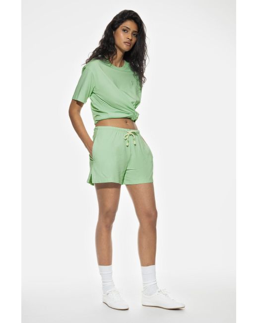 Mey Green Pyjamaoberteil Serie Relaxed Nights Uni (1-tlg)