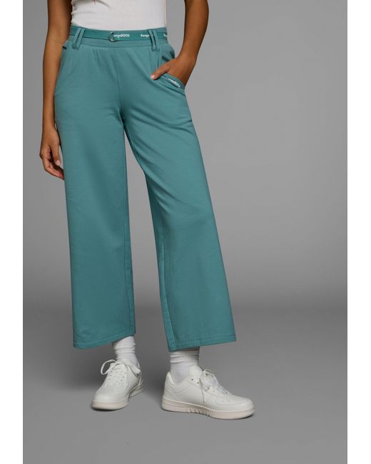 Kangaroos Blue Jerseyhose mit weitem Bein in Culotte Form