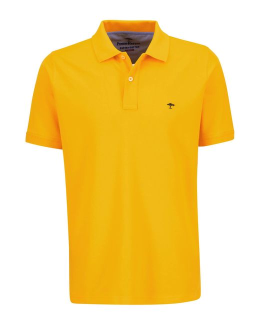 Fynch-Hatton Poloshirt Polo, Basic in Yellow für Herren