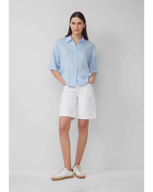 S.oliver Blue Kurzarmbluse Bluse