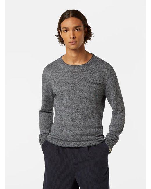 Scotch & Soda Strickpullover Linen-Blend Jumper in Gray für Herren