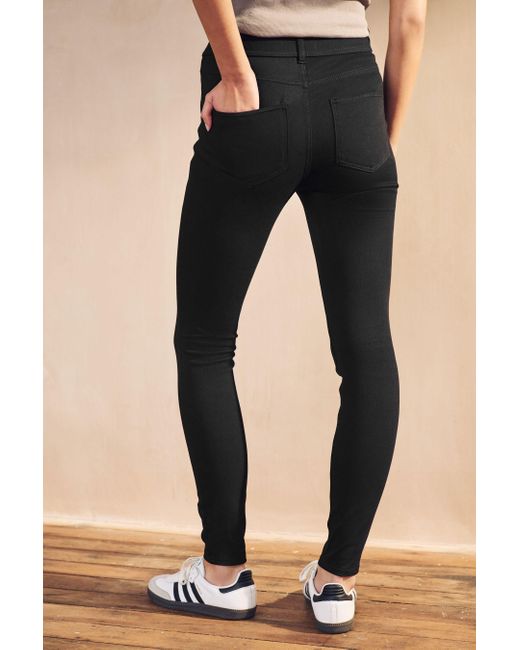 Next Black Lange Jeansleggings, 2er-Pack (2-tlg)