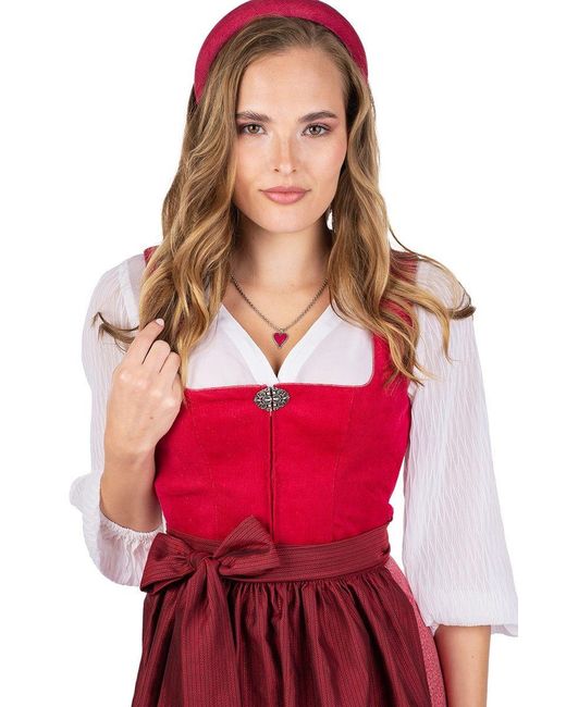 Marjo Red Cord Dirndl 2tlg.