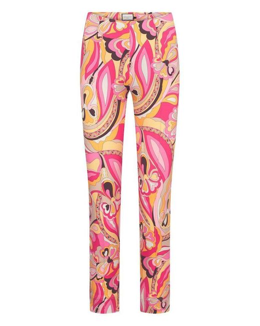 Seductive Red 2-in-1-Hose Capri Pink gemustert