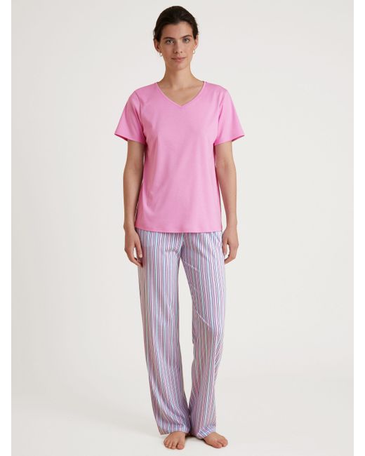 Calida Purple Pyjamahose Favourites (1-tlg)